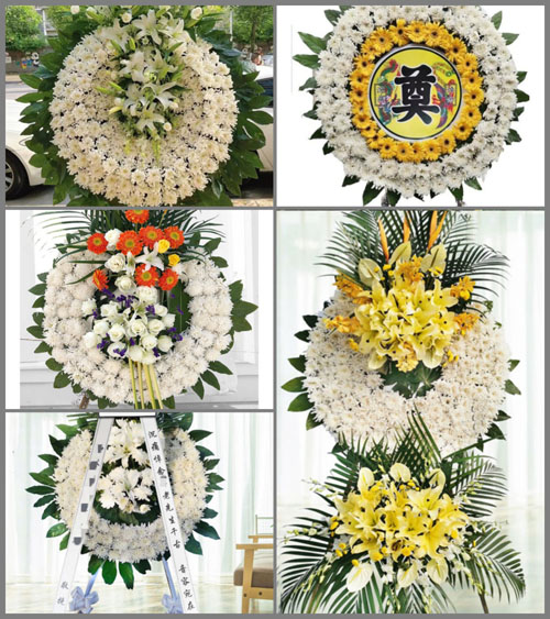 山东济宁金乡县肖云镇孙油坊村花圈速递